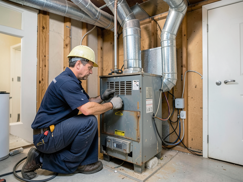 Replacing an old oil furnace with a modern electri